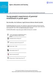 Young people's experiences of parental involvement in youth sport